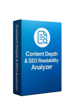 Content Depth & SEO Readability Analyzer